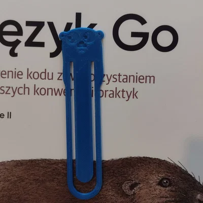 Bookmark Gopher Golang (1 màu)