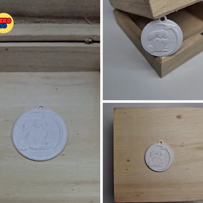 Móc khóa hình chú thỏ 3D dễ thương (Bunny Keychain)