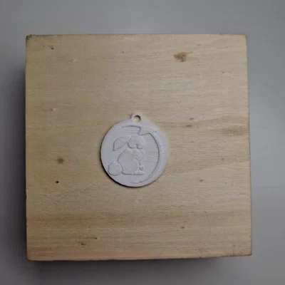 Móc khóa hình chú thỏ 3D dễ thương (Bunny Keychain)