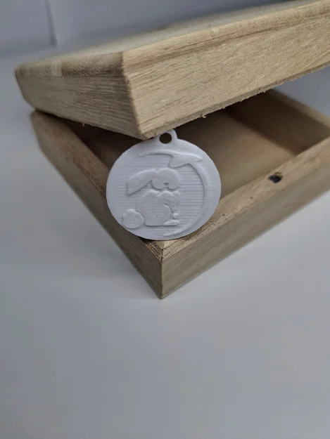 Móc khóa hình chú thỏ 3D dễ thương (Bunny Keychain) - Image 3