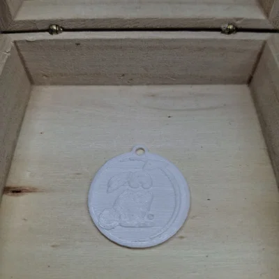 Móc khóa hình chú thỏ 3D dễ thương (Bunny Keychain)