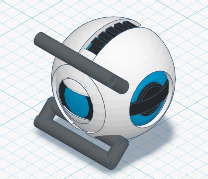Mô hình móc khóa Wheatley từ Portal 2 siêu nét - Image 1