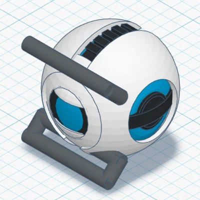 Mô hình móc khóa Wheatley từ Portal 2 siêu nét