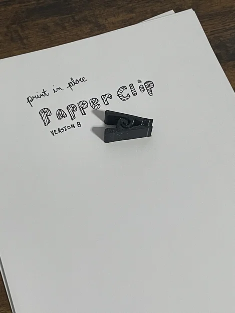 Paper Clip Print-in-Place v8! (Print In Place Paper Clips v8!) - Image 1
