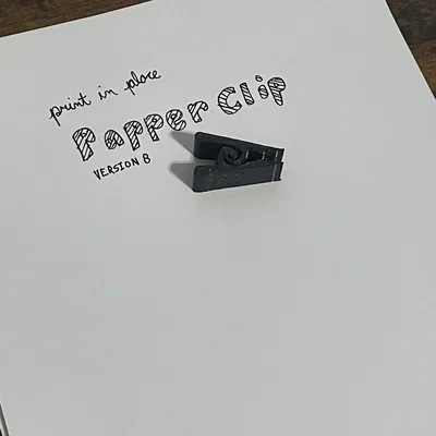 Paper Clip Print-in-Place v8! (Print In Place Paper Clips v8!)