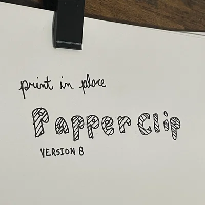 Paper Clip Print-in-Place v8! (Print In Place Paper Clips v8!)