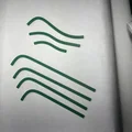 Bộ thân cây dài cho mô hình hoa hướng dương 3D (Long Straight Stems) - Thumbnail 2