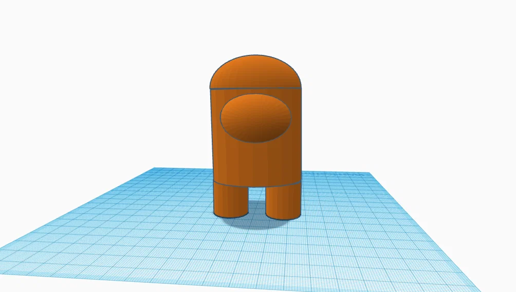 Mô hình 3D nhân vật Among Us đơn giản để in tại nhà - Image 1