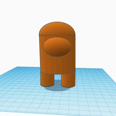 Mô hình 3D nhân vật Among Us đơn giản để in tại nhà