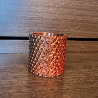 Mẫu in 3D chậu cây Twisted Pot vân xoắn hiện đại