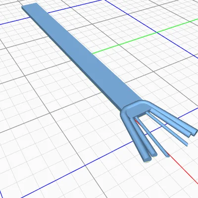 Mẫu in 3D cây gãi lưng tiện lợi, đơn giản và dễ in