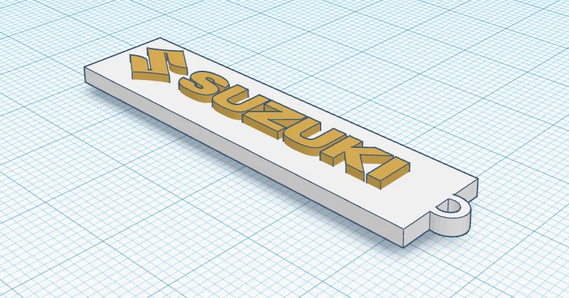 Móc khóa logo Suzuki in 3D: Thiết kế đẹp mắt, in ấn dễ dàng - Image 1