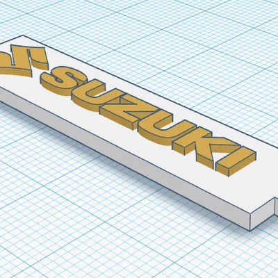 Móc khóa logo Suzuki in 3D: Thiết kế đẹp mắt, in ấn dễ dàng