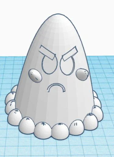 Mô hình 3D ma nhỏ đáng yêu Many Faced Ghosties cho trang trí - Image 1