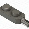 Phụ tùng - chassis axle one-side 1x2 (COBI-88504) - Thumbnail 2