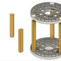Giá đỡ cọ tròn – cao 80, 120, 175mm – 2 kích cỡ - Thumbnail 2