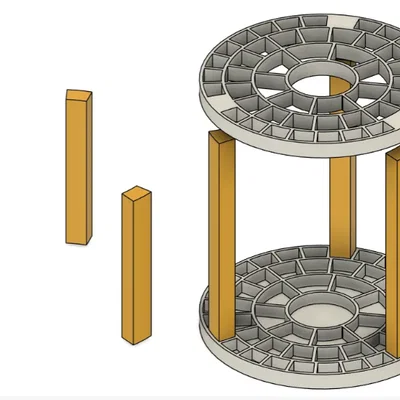 Giá đỡ cọ tròn – cao 80, 120, 175mm – 2 kích cỡ