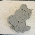 Voi Vui Vẻ - puzzle lắp ghép (insert) cho bé - Thumbnail 1