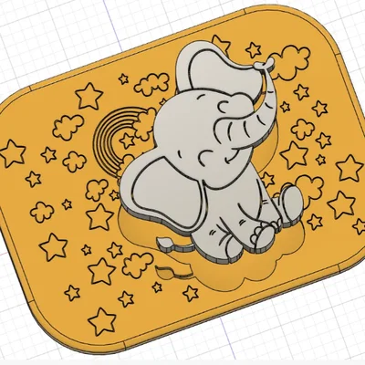 Voi Vui Vẻ - puzzle lắp ghép (insert) cho bé