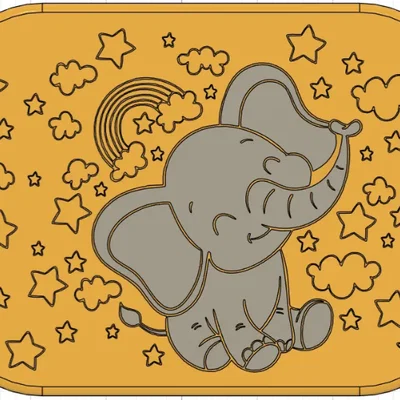 Voi Vui Vẻ - puzzle lắp ghép (insert) cho bé