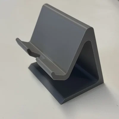 Giá đỡ điện thoại 3D để bàn thiết kế thông minh, có khe luồn dây sạc