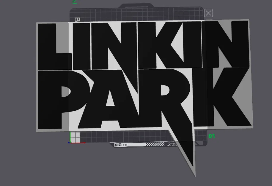 Mô hình trang trí Logo Linkin Park 40x30 cm cho fan hâm mộ - Image 1