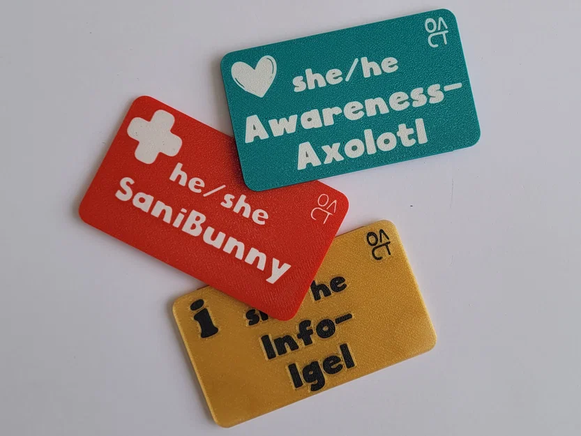 ClickTags - nametag nam châm với cánh wing gắn rời - bảng tên queer & kinky - Image 3