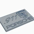 Móc khóa Porsche 911 in 3D phong cách cho người đam mê xe - Thumbnail 1