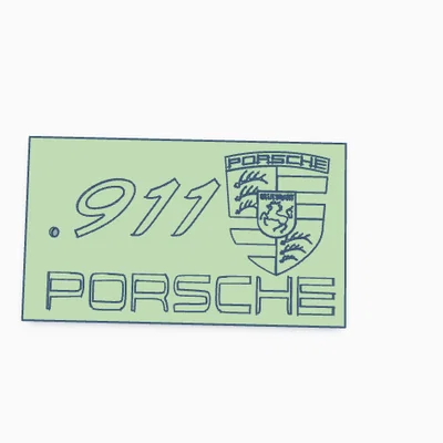 Móc khóa Porsche 911 in 3D phong cách cho người đam mê xe