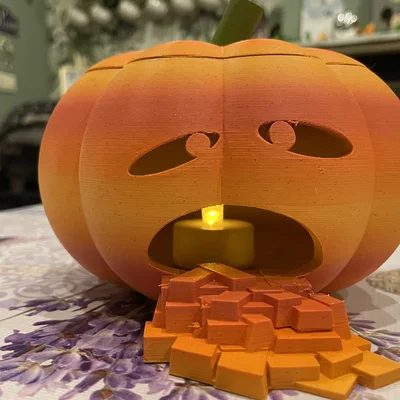Mô hình quả bí ngô Pumpkin Time trang trí Halloween độc đáo