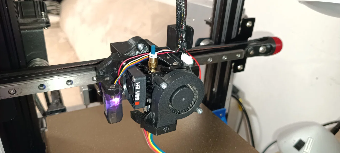 Bộ Ngàm Gắn Ray Tuyến Tính MGN12 Cho Đầu In H2V2s Trên Ender 3 - Image 2