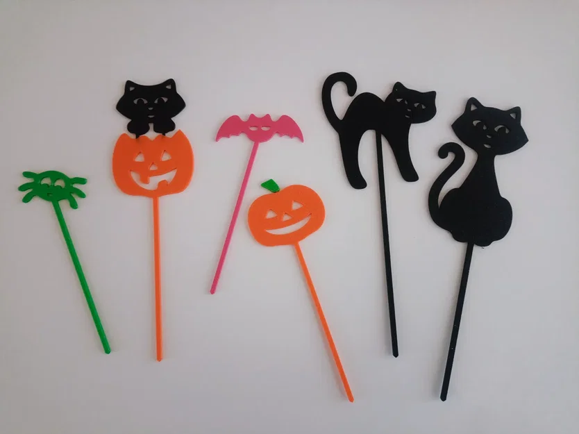 Que khuấy Halloween dễ thương (Cute Halloween Stirrers) - Image 1