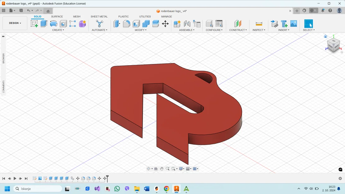 Móc khóa logo Rosenbauer – Thiết kế in 3D tinh tế cho fan cứng - Image 1
