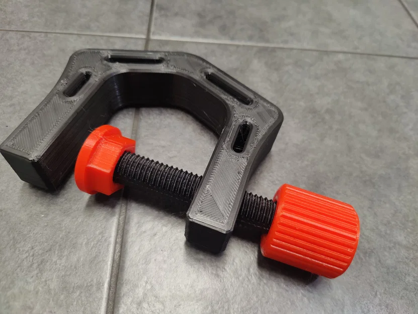Kẹp chữ C cải tiến (Clamp Printability Remix) dễ in 3D - Image 1