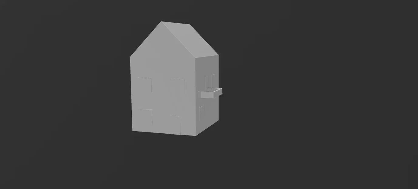 Mô hình nhà phố có ban công tối giản dùng in 3D - Image 1