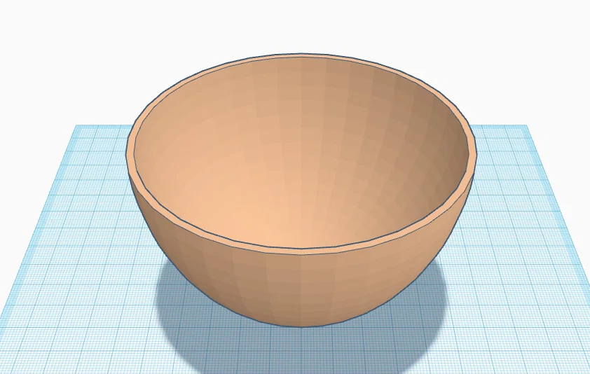 Mô hình cái tô (bowl) đơn giản - Dự án in 3D dễ thực hiện cho người mới - Image 1