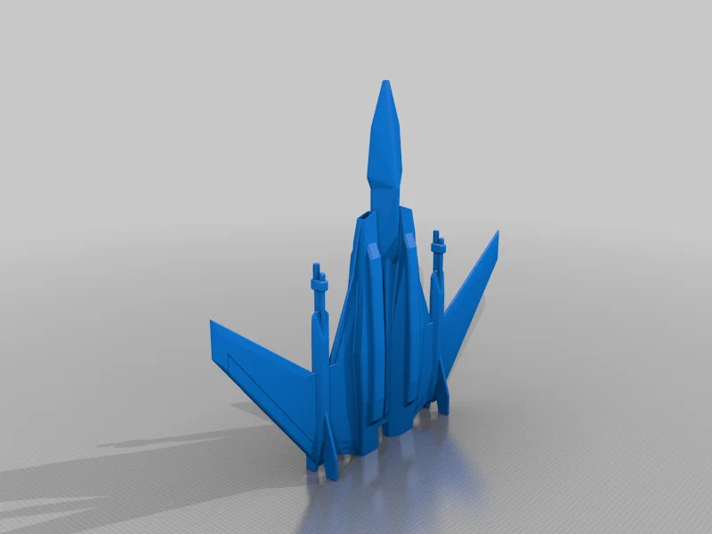Mô hình 3D máy bay chiến đấu Angled Fighter 1 độc đáo - Image 2