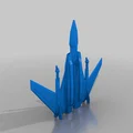Mô hình 3D máy bay chiến đấu Angled Fighter 1 độc đáo - Thumbnail 2