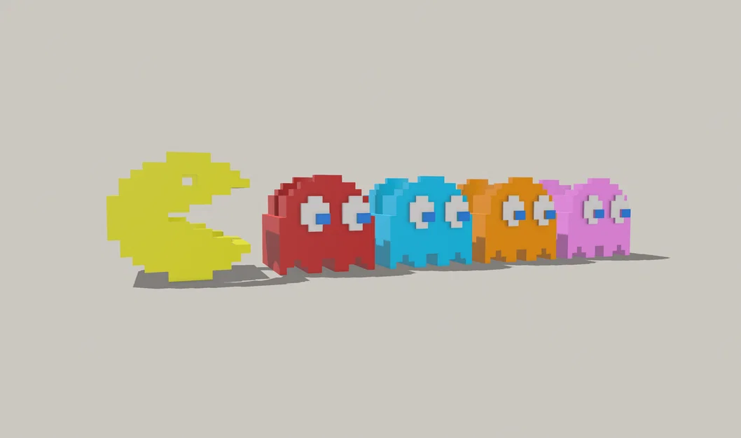 Mô hình chậu cây để bàn phong cách Pac-Man cực dễ thương - Image 1