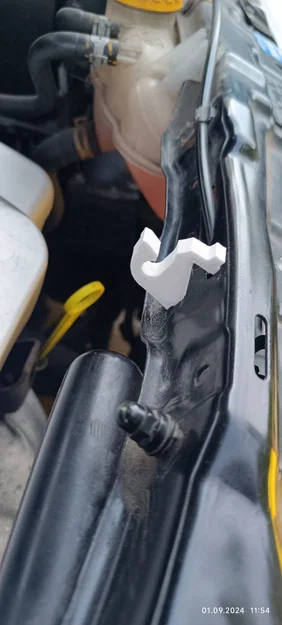 Kẹp giữ thanh chống nắp capo xe Opel Meriva (File in 3D) - Image 1