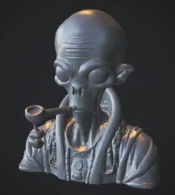Mô hình Alien Driver Heads 3D in cho xe RC và trang trí - Image 4