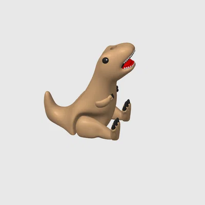 Móc khóa khủng long T-Rex Fidget cực xinh cho máy in 3D
