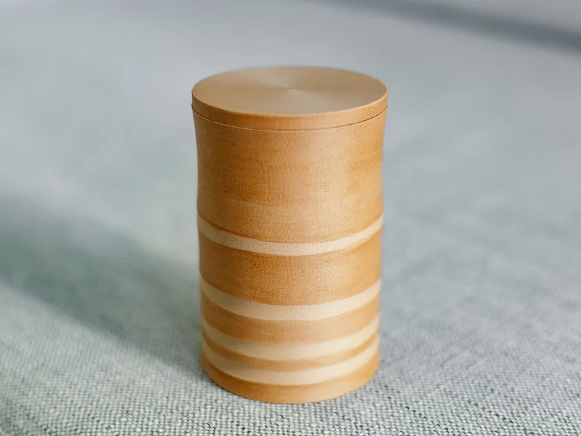 Mẫu in 3D Hũ đựng trà kiểu dáng tre (Bamboo Style Jar) độc đáo - Image 1
