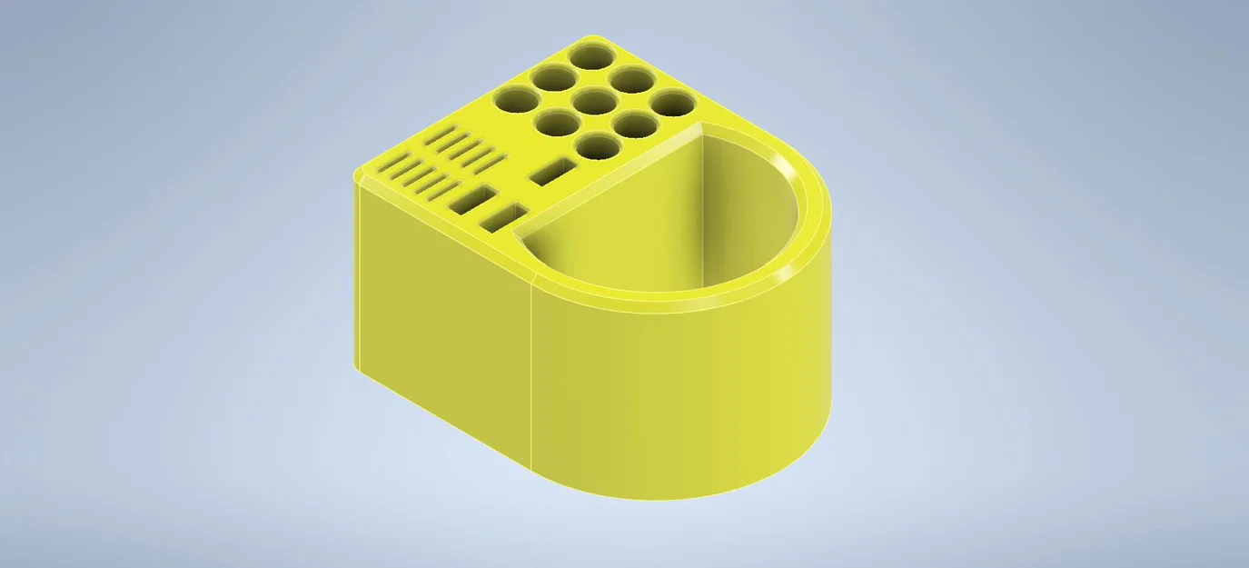 Ống Cắm Bút Đa Năng Có Khe Cắm USB và Thẻ Nhớ - Model In 3D Đẹp - Image 1