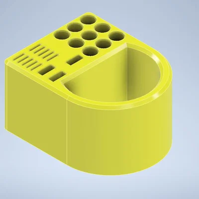 Ống Cắm Bút Đa Năng Có Khe Cắm USB và Thẻ Nhớ - Model In 3D Đẹp