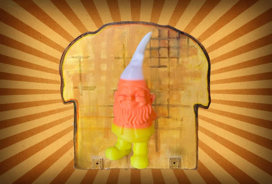 Gnome Hư Kẹo Candy Corn 3 Màu 1 Extruder cho Halloween - Image 1