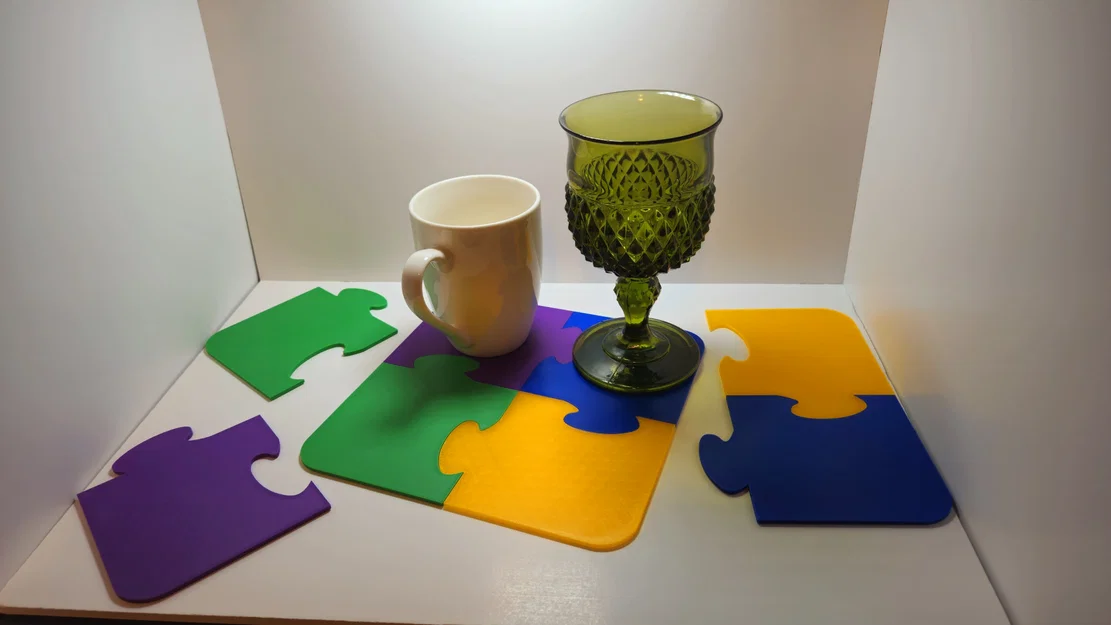 Đế Lót Ly Mảnh Ghép Puzzle (Puzzle Piece Coaster) - Image 1