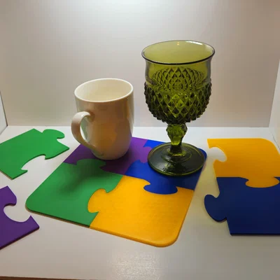 Đế Lót Ly Mảnh Ghép Puzzle (Puzzle Piece Coaster)