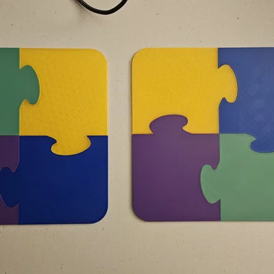 Đế Lót Ly Mảnh Ghép Puzzle (Puzzle Piece Coaster)
