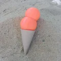 Mô hình kem ốc quế hai màu độc đáo (Duel Color Ice Cream Cone) - Thumbnail 1